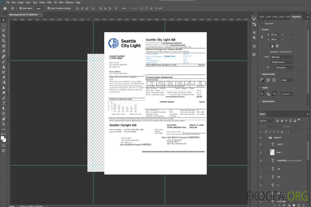 Projet de loi sur les services publics de Washington Seattle City Light, SCR template